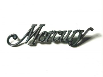 Nameplate, Script Mercury- NOS